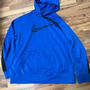Nike Royal Blue Hoodie with Black Swoosh